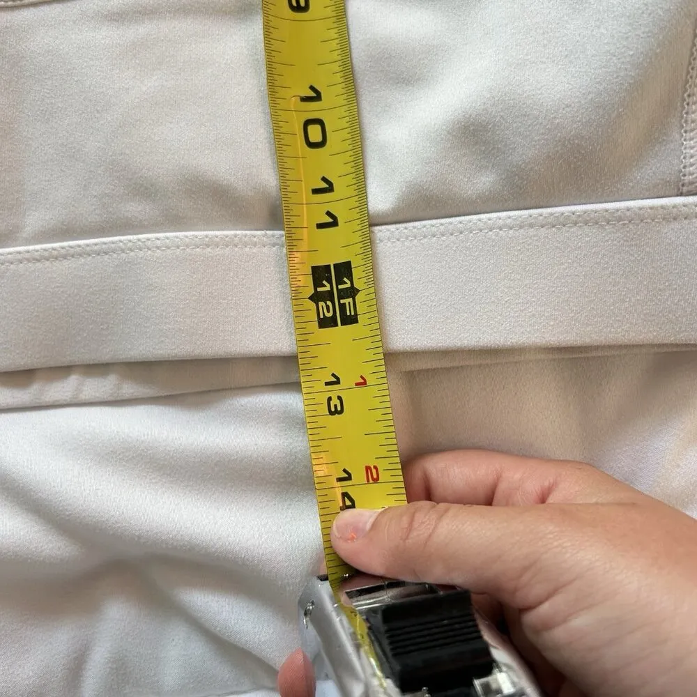 Reebok Sports Bra Womens Large L White Wireless Padded Workout Yoga - Image 7