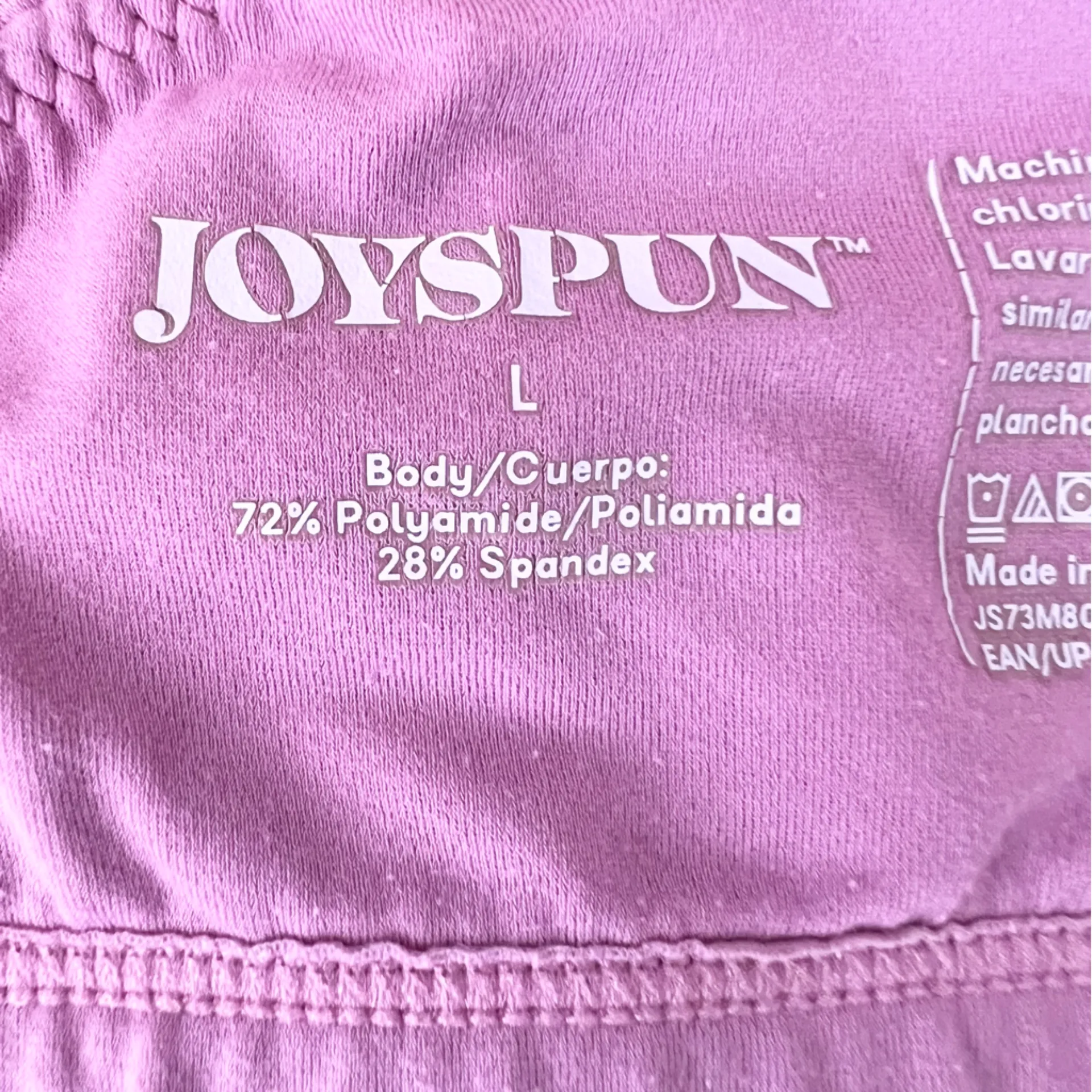 Joyspun Unlined Soft Brushed Plunge Bralette Bra Lilac Size Large Pink Purple - Image 10