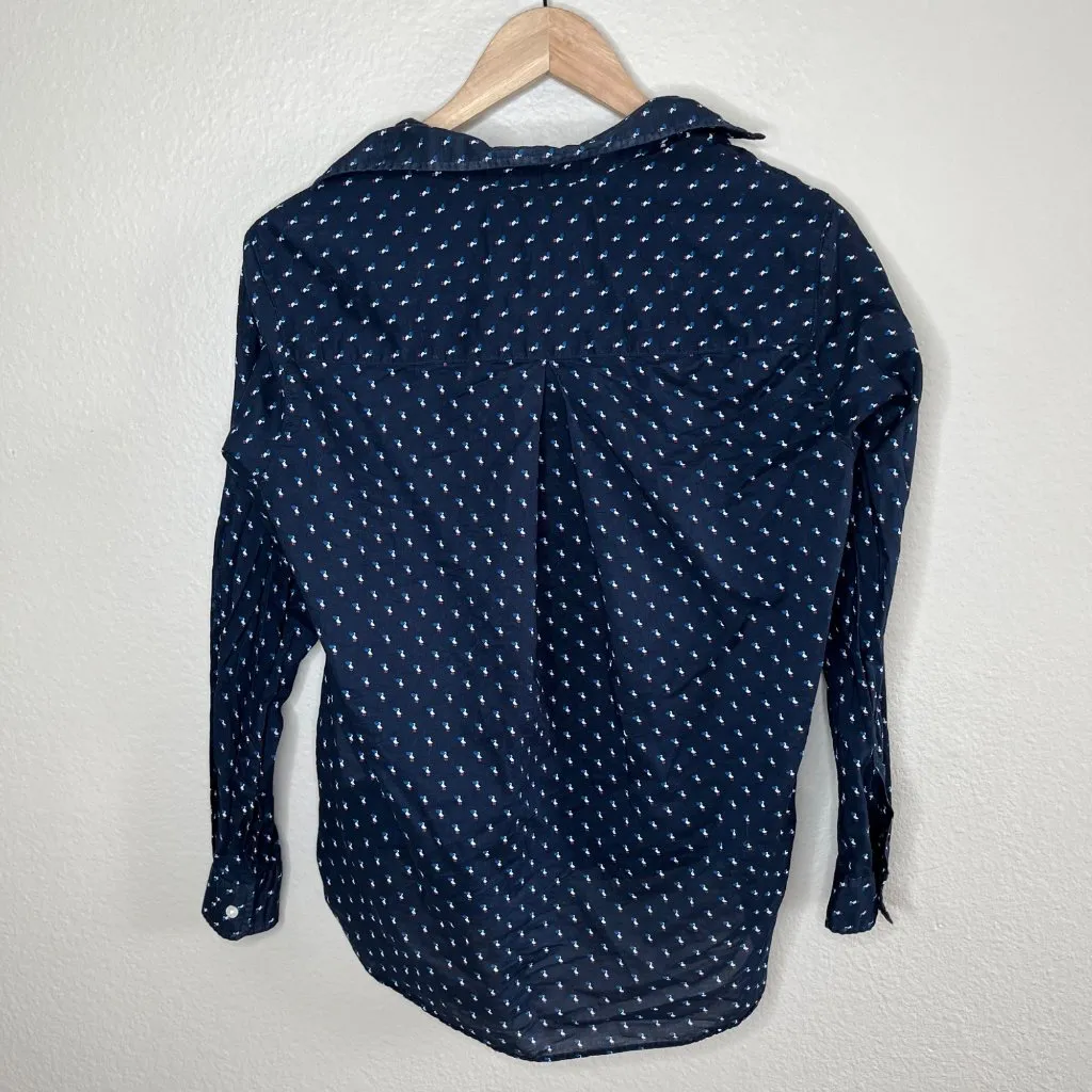 Grayson Frank and Eileen Womens The Hero Duck Print Long Sleeve Button - Image 8