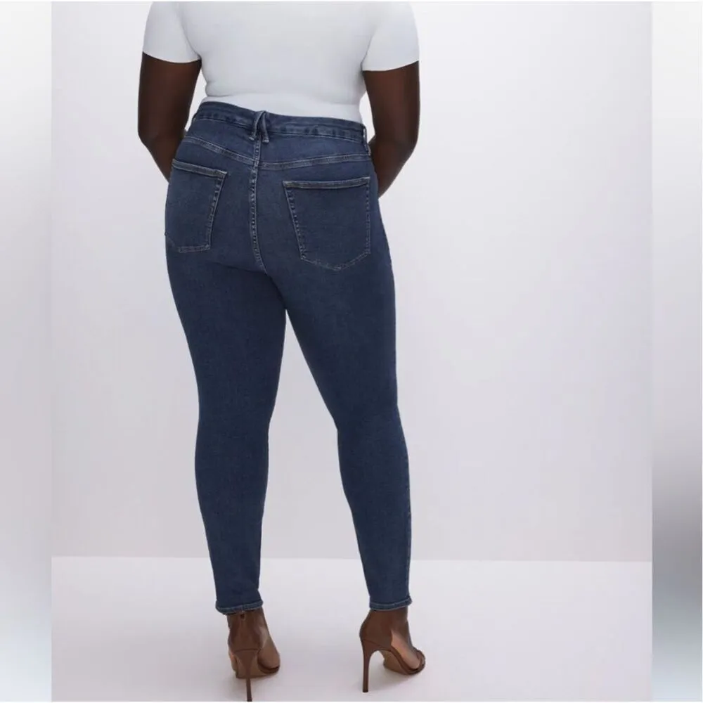GOOD AMERICAN | Good Legs Dark Wash Skinny Jeans Organic Cotton | Size 18 (plus) - Image 2