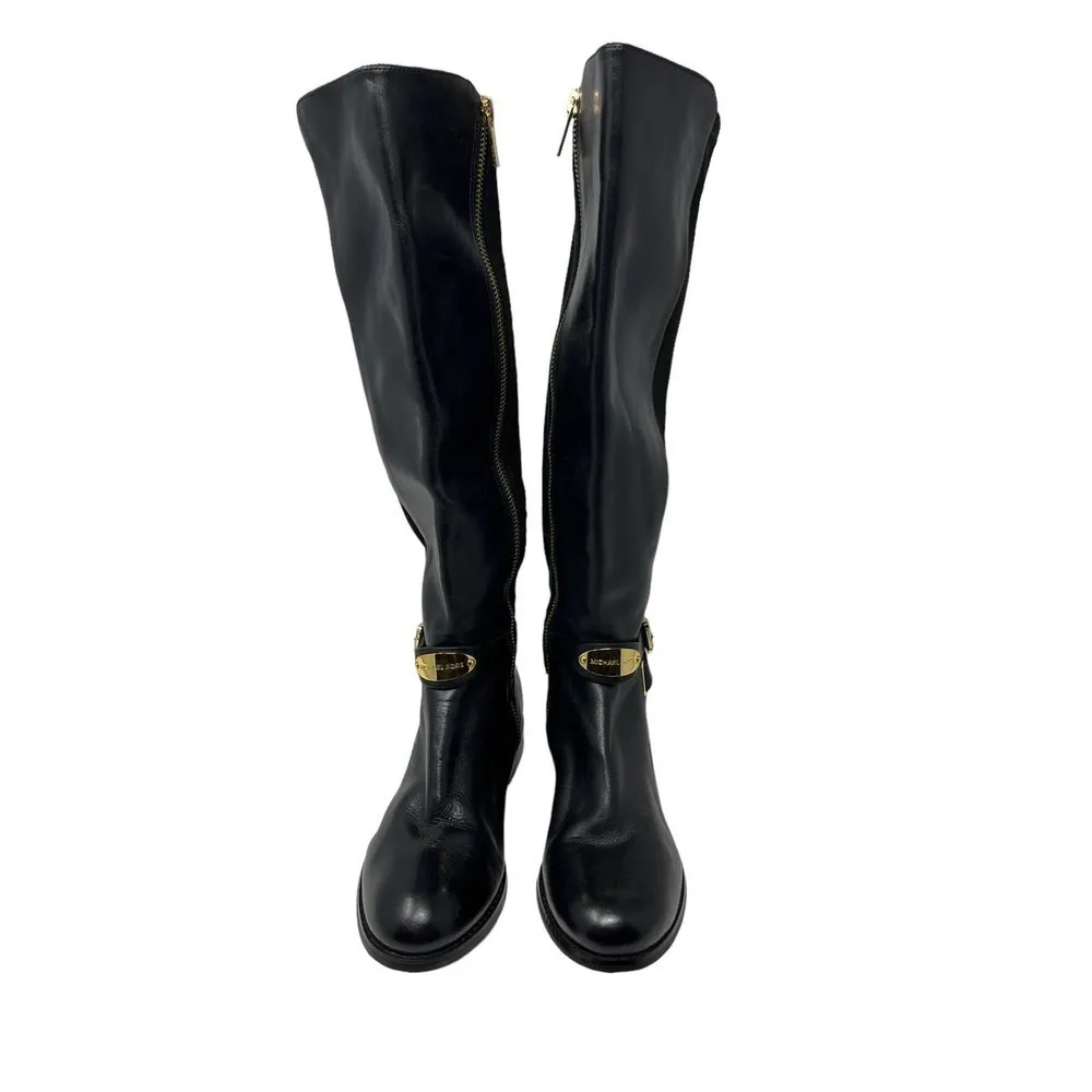 MICHAEL Michael Kors Arley Stretch Leather Knee Boot (5M) - Image 5
