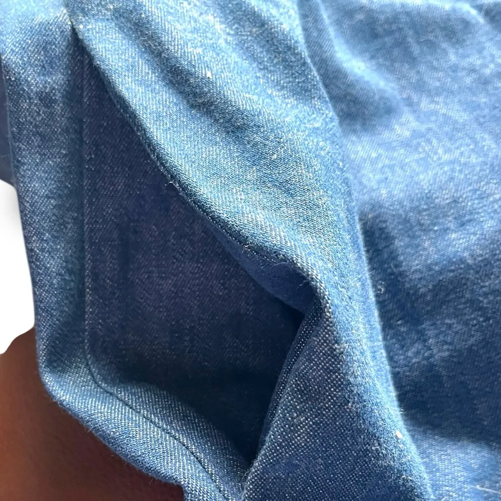 Vintage petrina and company USA made Denim Long Sleeve Button - Image 10