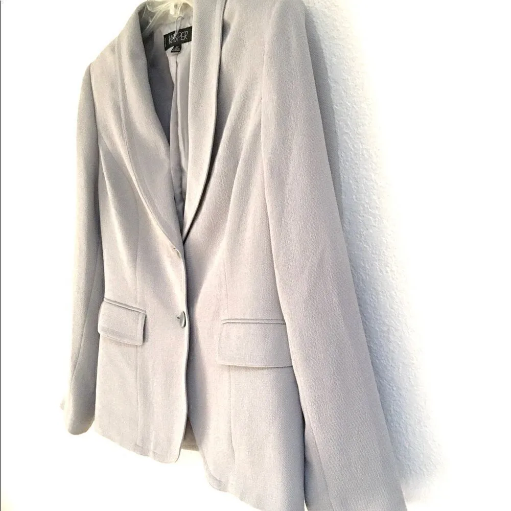 Vintage Kasper gray blazer SP - Image 2