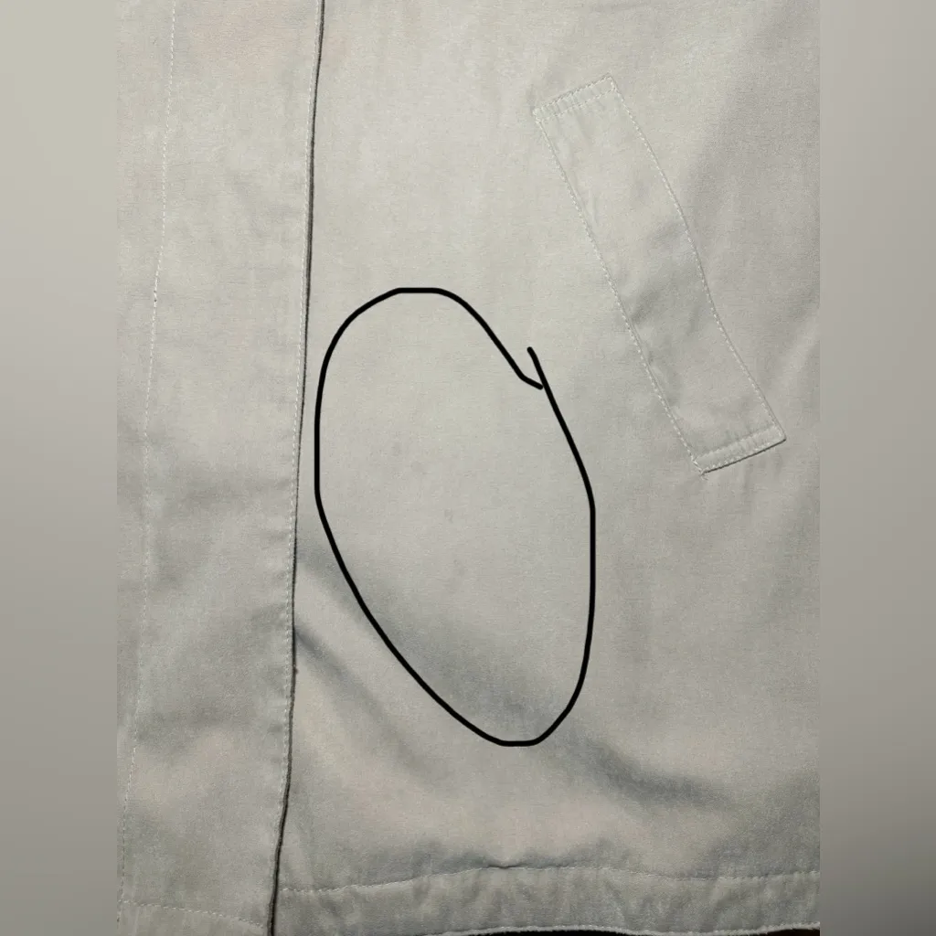 LONDON FOG Size Large Tan Jacket Coat Double Collar Button Up Pea Coat Soft - Image 13