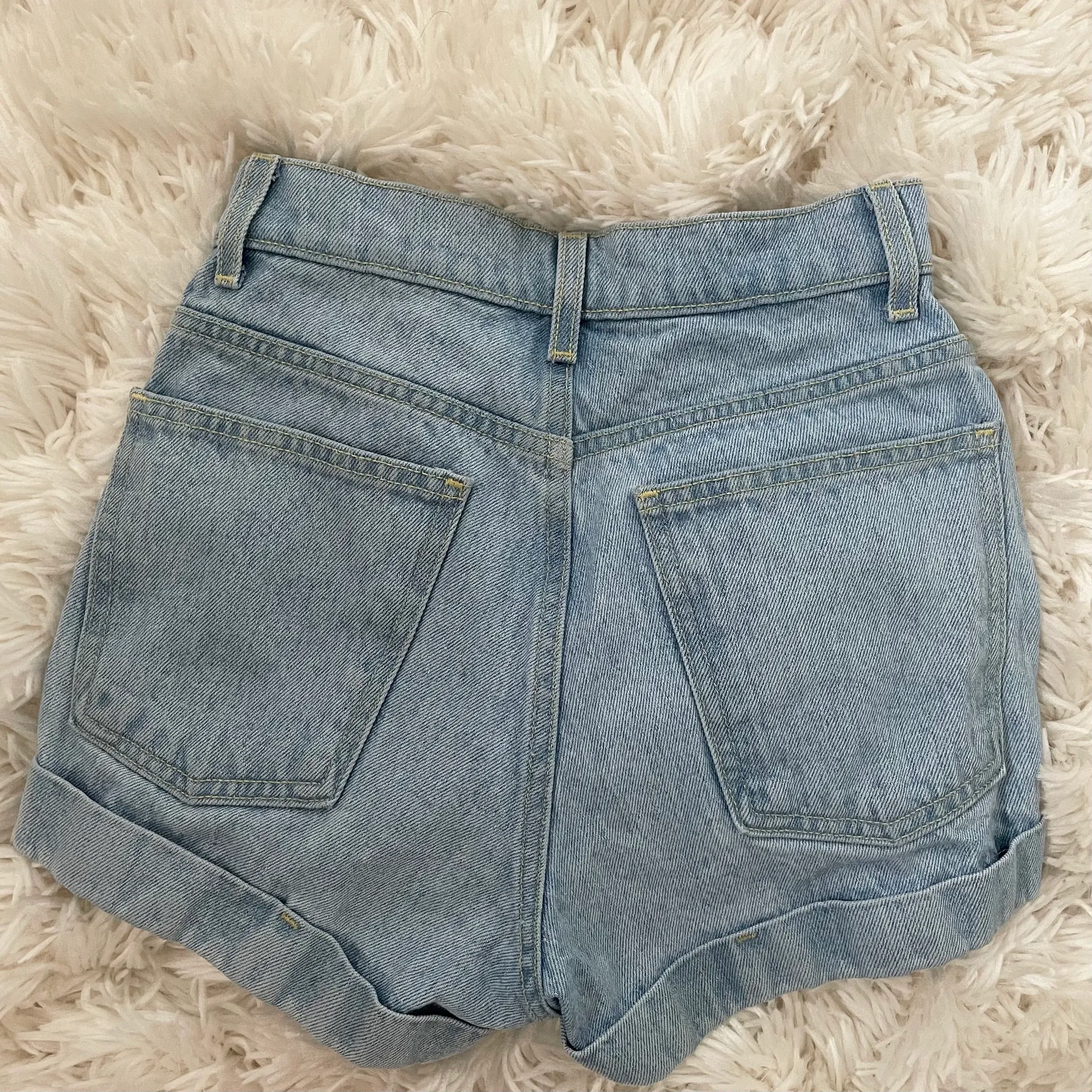 American Apparel High Waisted Mom Shorts - Image 2