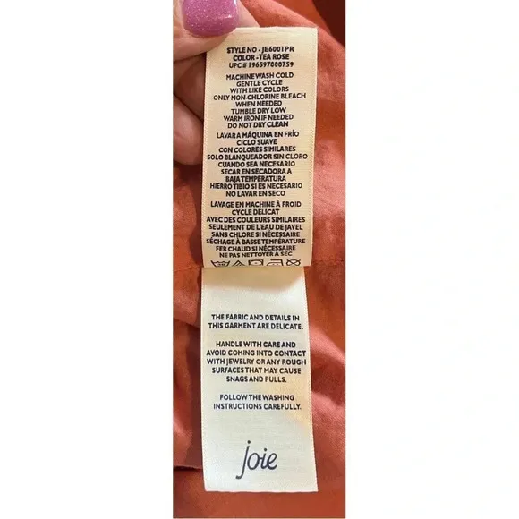 JOIE BONDI TIERED SLEEVELESS MAXI DRESS IN TEA ROSE WOMEN‎ SIZE XL - Image 8