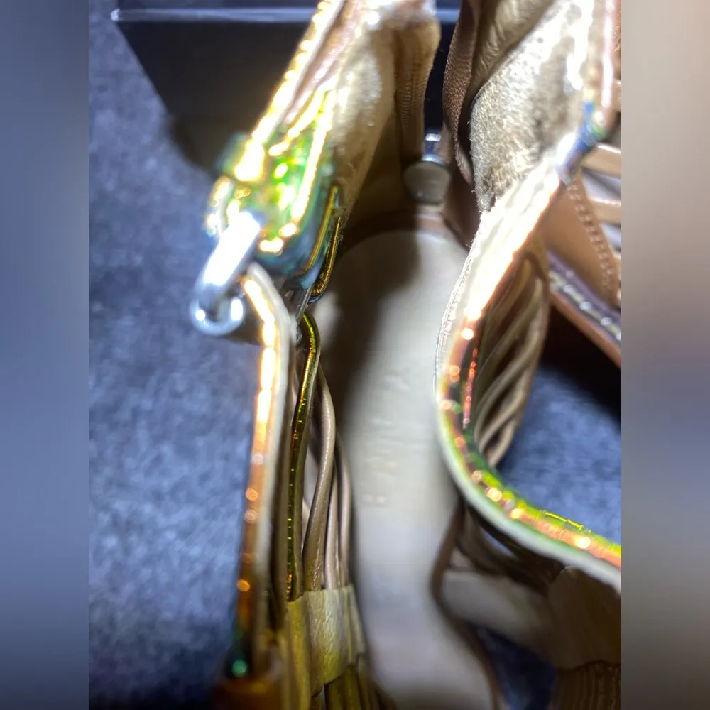 L.A.M.B By Gwen Stefani Women’s Brook Strappy Peep Toe Sandal Heels ( 7.5‎ ) - Image 4