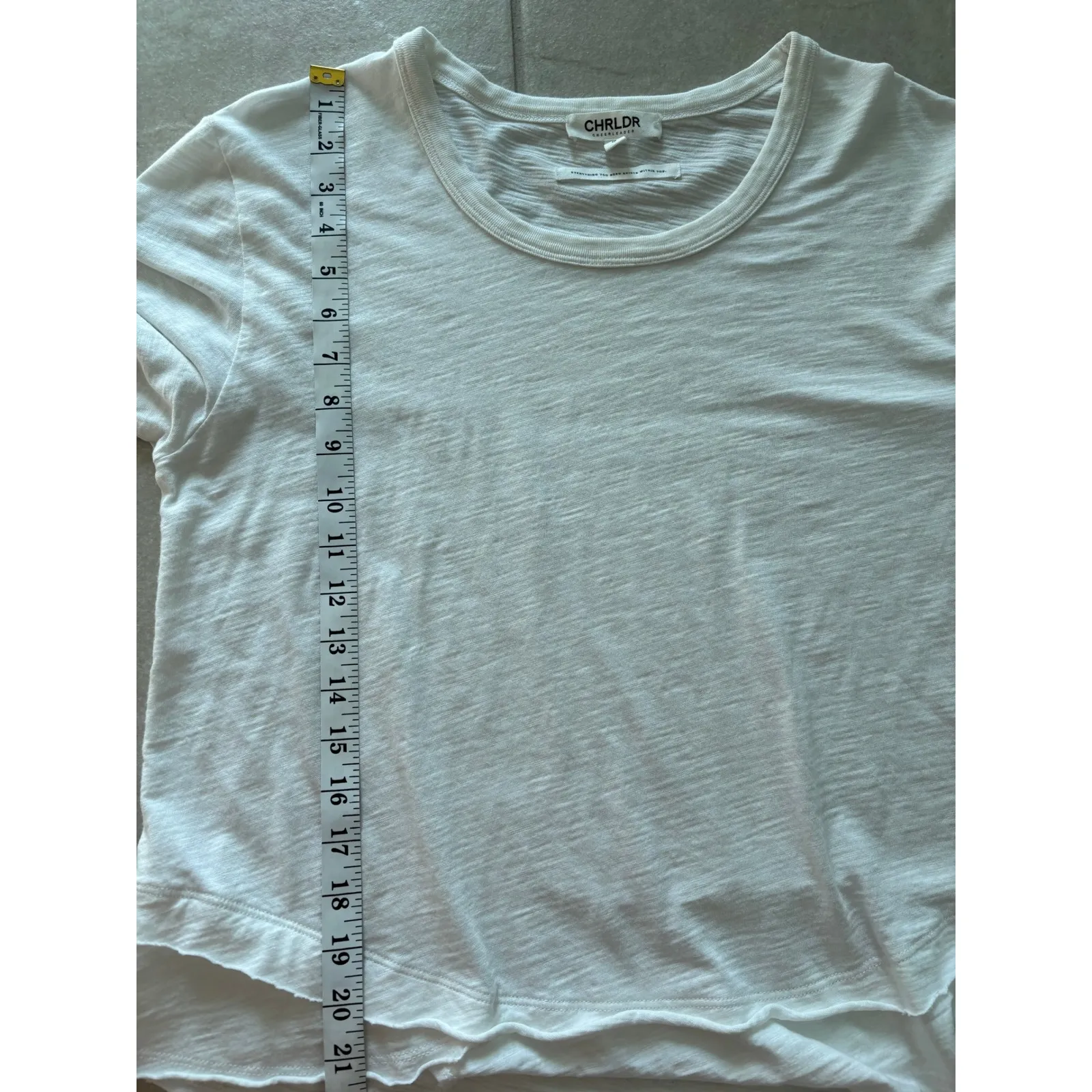 Chrldr Shirt Womens‎ Large White Long Sleeve Capsule Minimalist Luxury Sporty - Image 6