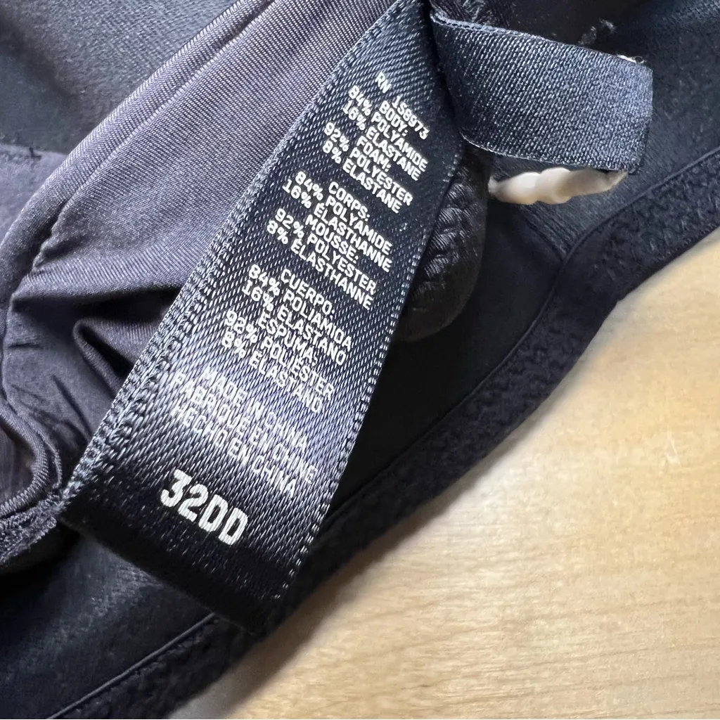 Skims Wireless Lightly Lined Onyx Black Bra 32DD New with Tags - Image 5