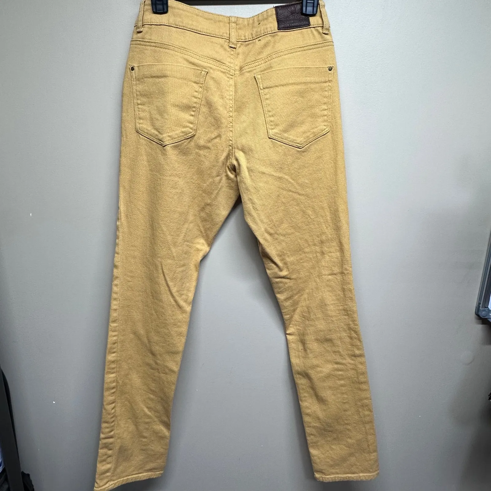 DKNY Jeans Soho Skinny Women's Mustard Yellow Khaki Pants Size 4 - Image 2