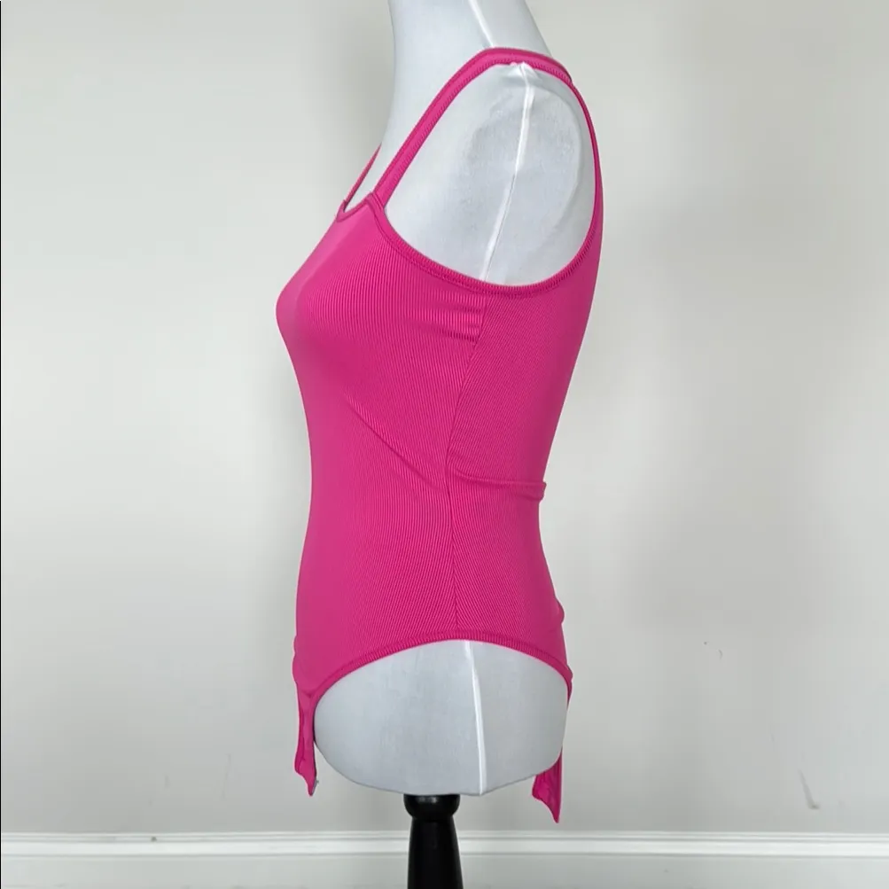 SHEIN Hot Pink Ribbed Bodysuit - Image 4