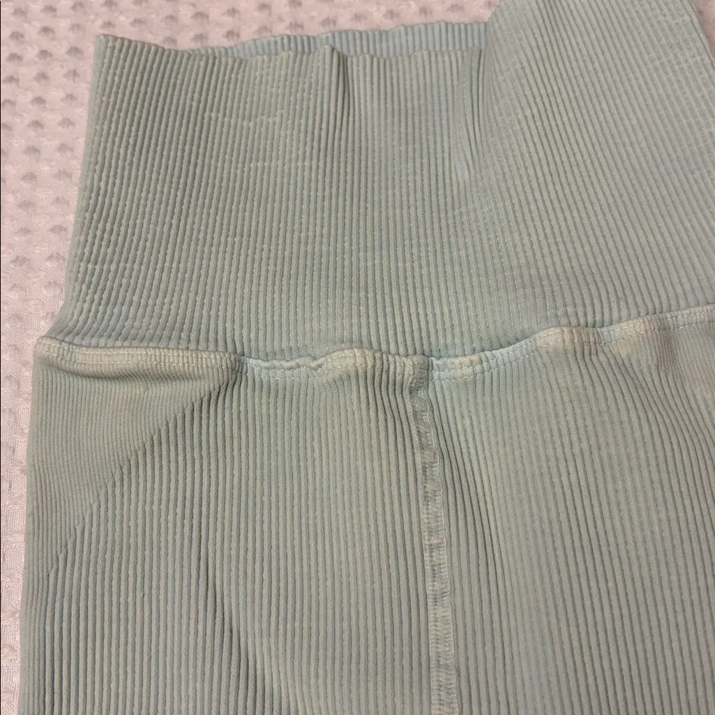 NEW! Free People Movement HAPPINESS RUNS Ribbed Mint Green Leggings XS/S - Image 6