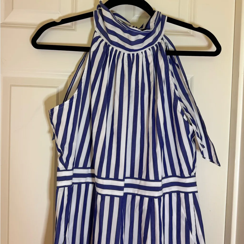 NWT J Crew Striped Halter Jumpsuit, 10p‎ - Image 5