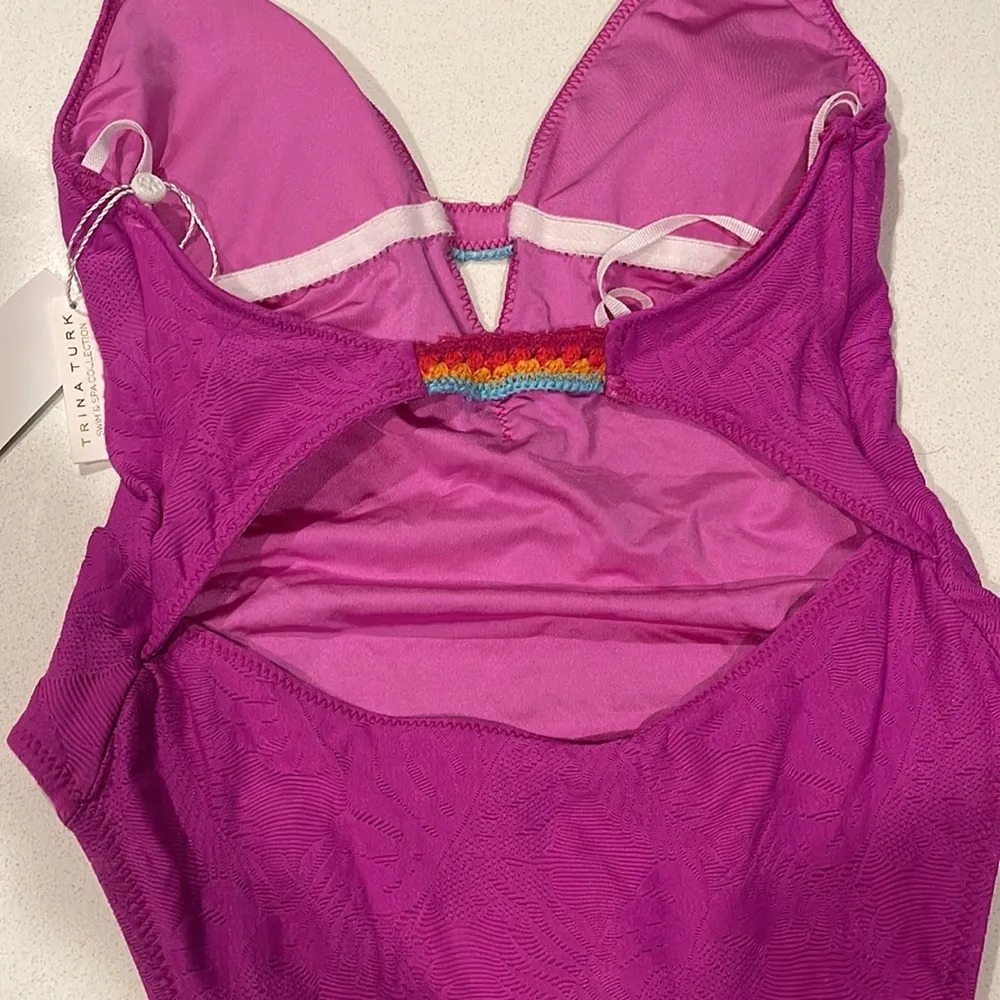 NWT Trina Turk TULUM PLUNGE MAILLOT Swimsuit 8 - Image 8