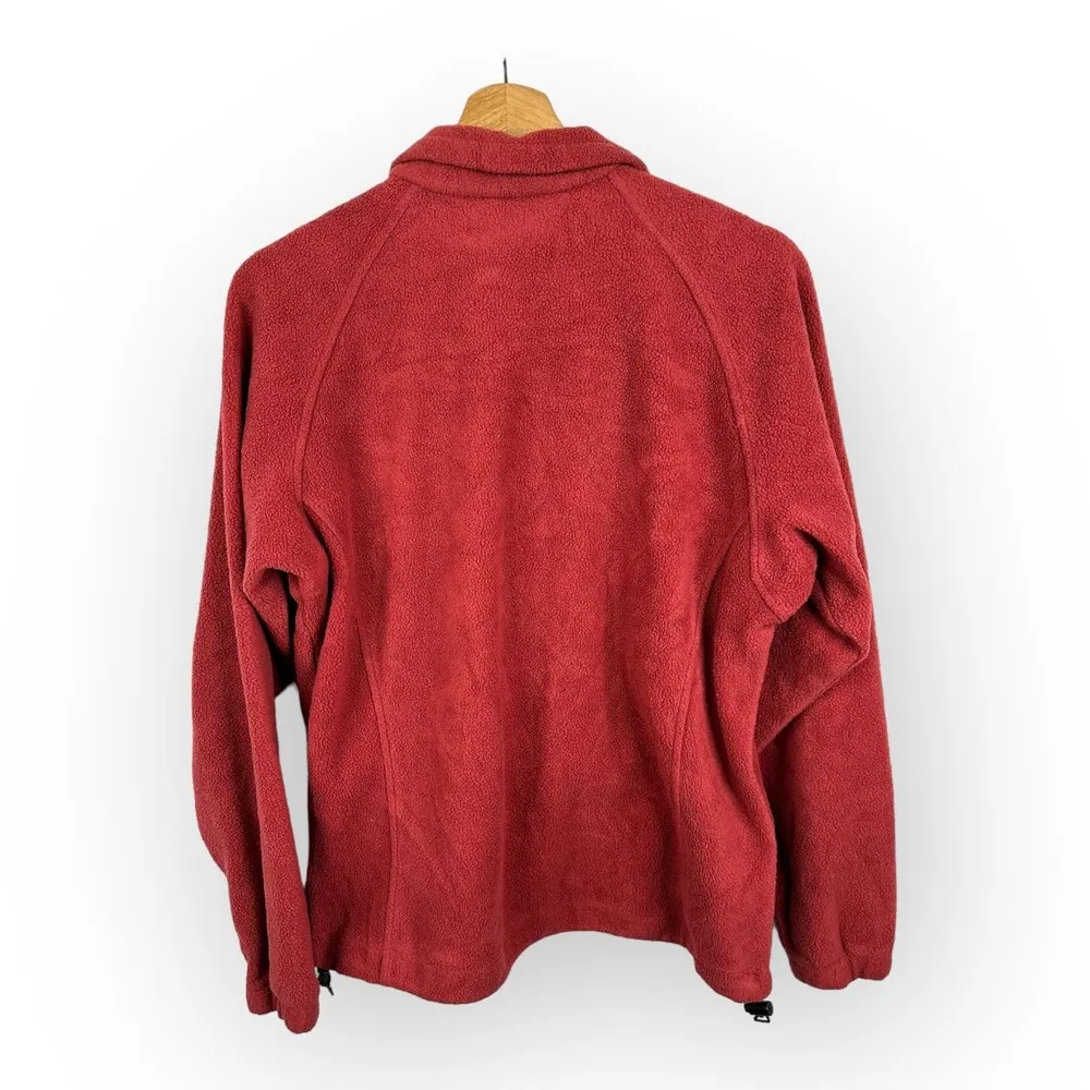 Columbia Womens Size Medium Benton Springs Fleece Zip Up Jacket Hiking - Image 2