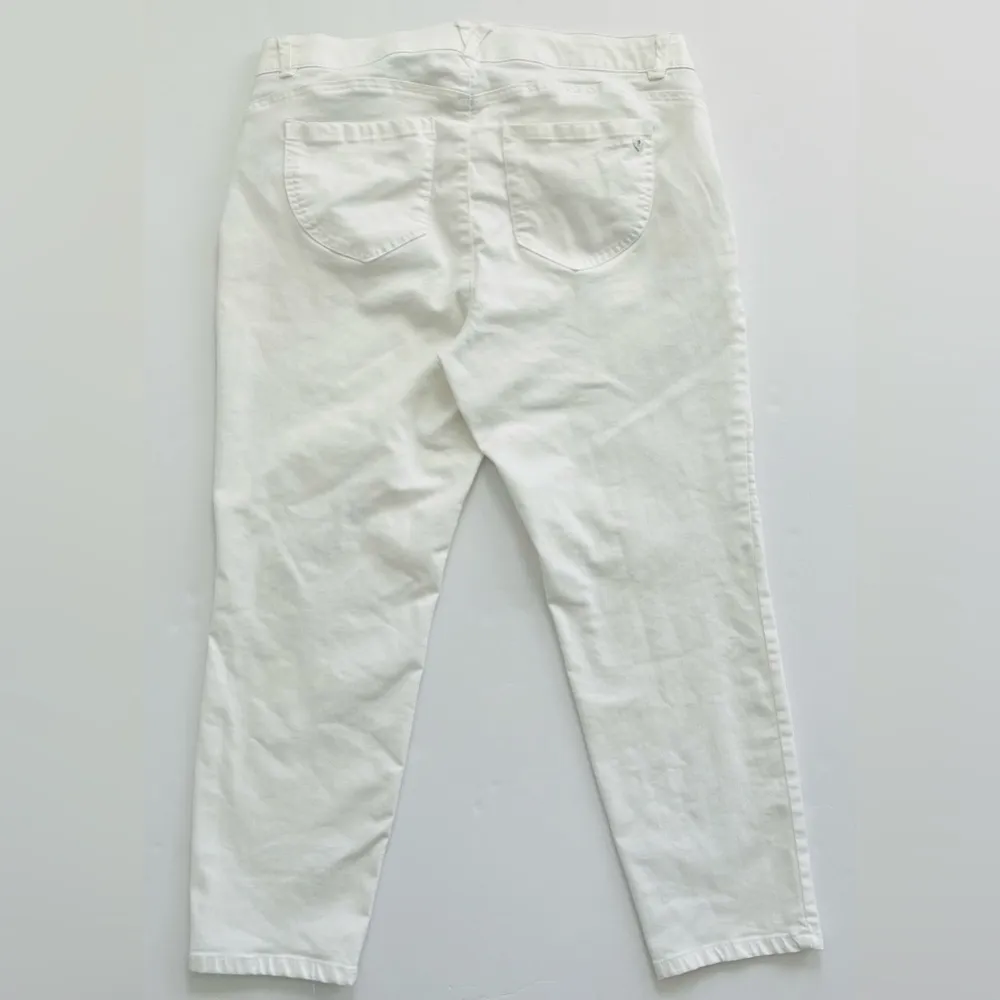 DEMOCRACY Ab Technology White Cropped Jeans Size 16 - Image 6