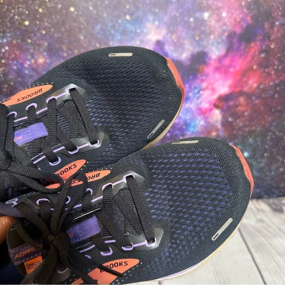 Brooks Adrenaline GTS Women Sz 8 D Black/Purple Athletic Sneaker ​​Running Shoes - Image 2