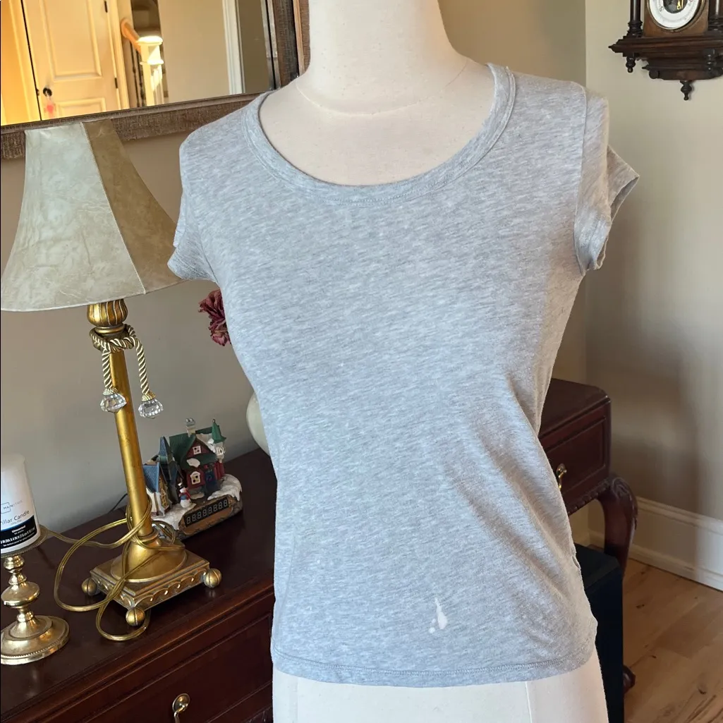 Gray Women's Babydoll Tee Size XS - Image 3