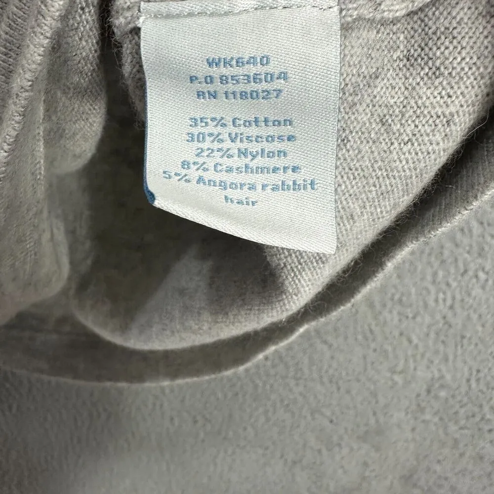 Boden Sweater Womens 4 Gray Babydoll‎ V neck Kimono Sleeve Minimalist Cozy Warm - Image 7