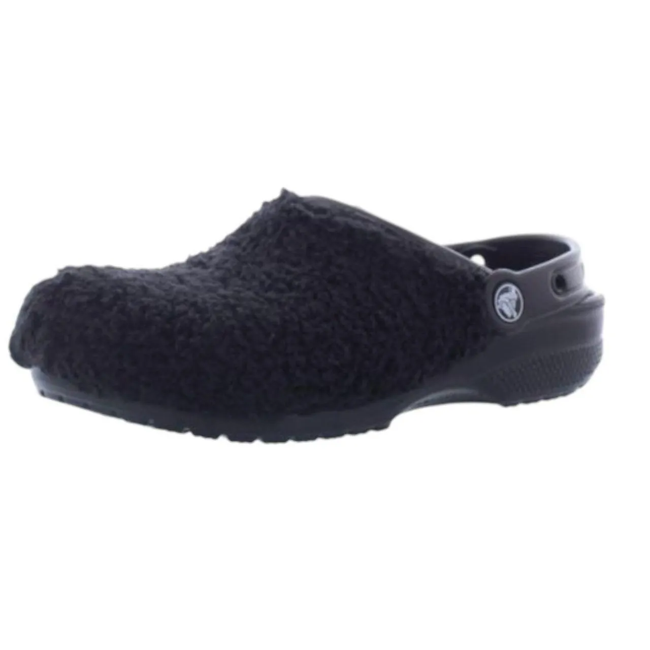Crocs Clog Shoes Unisex Black Classic Fuzz Mania Cozy Warm Size M5/W7 - Image 4