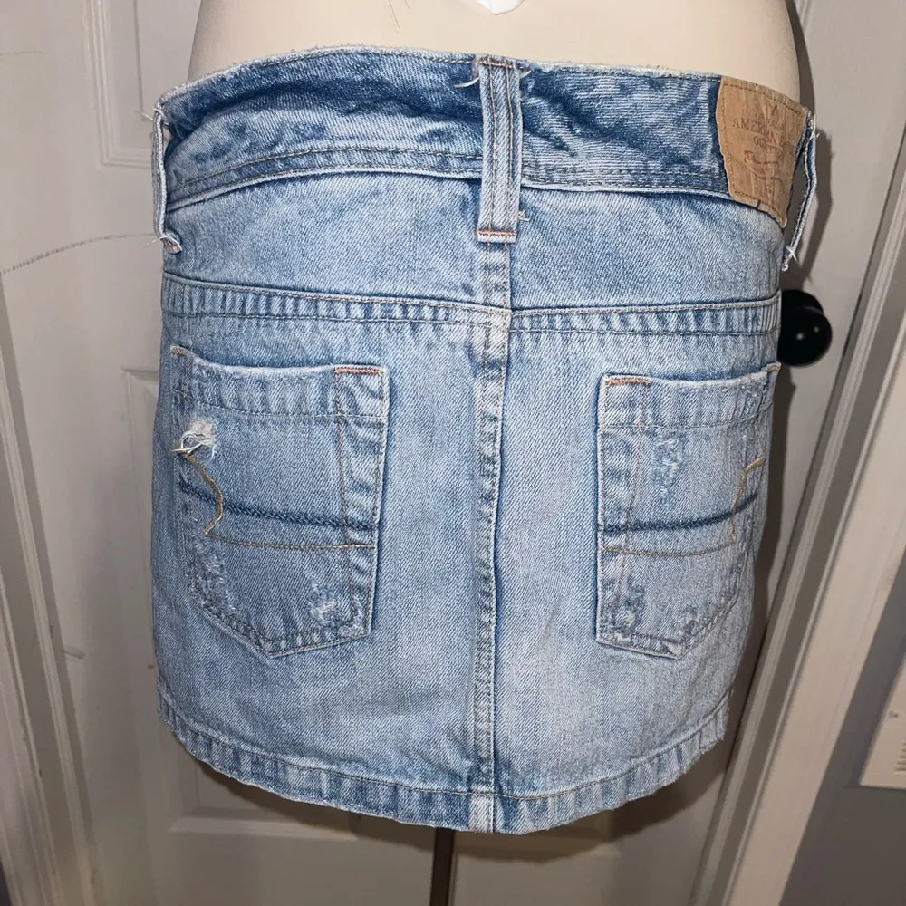 American Eagle Outfitters denim Mini Skirt Casual Night Out Y2K size 4 - Image 3
