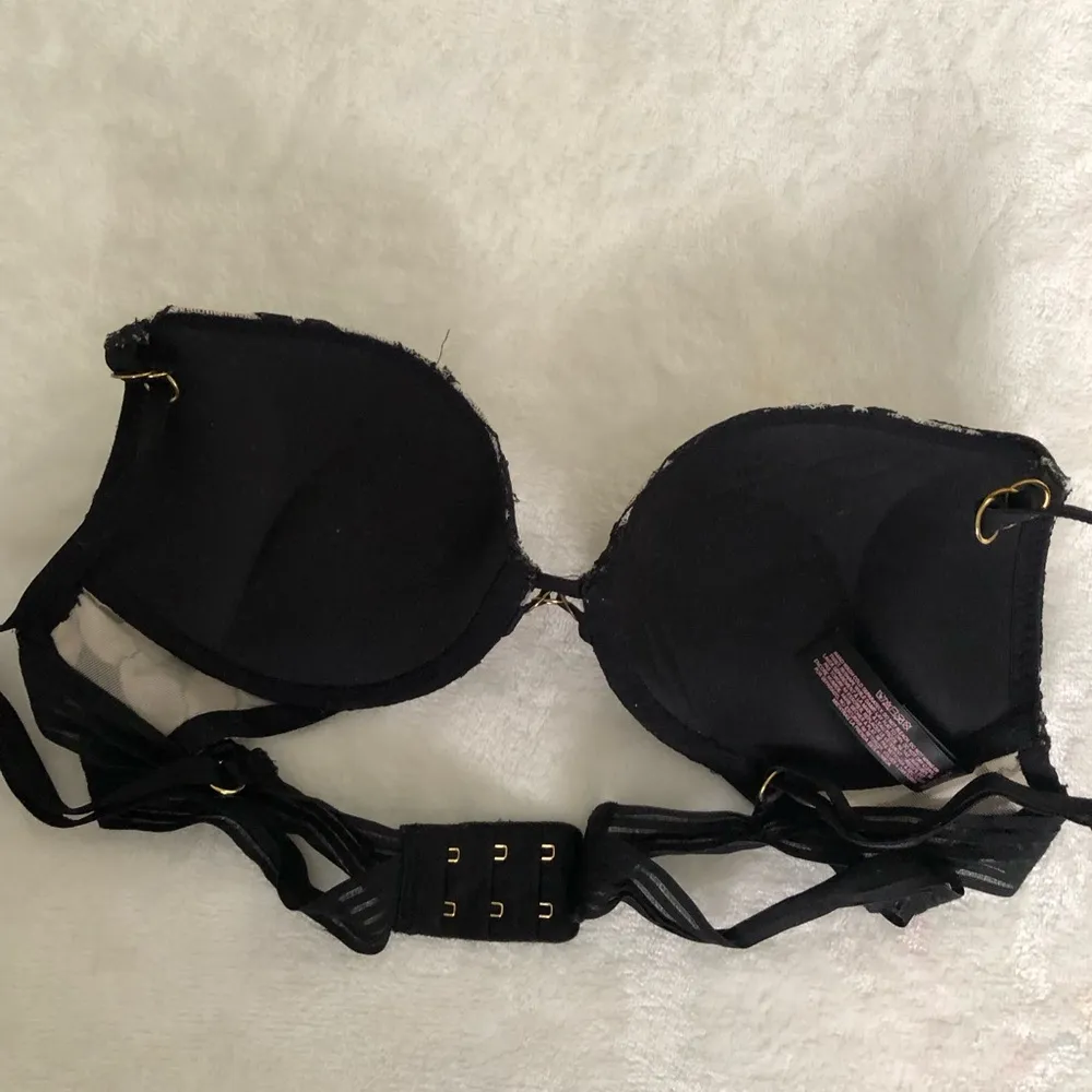 Victoria’s Secret mesh embroidery push-up bra, size 34A - Image 5