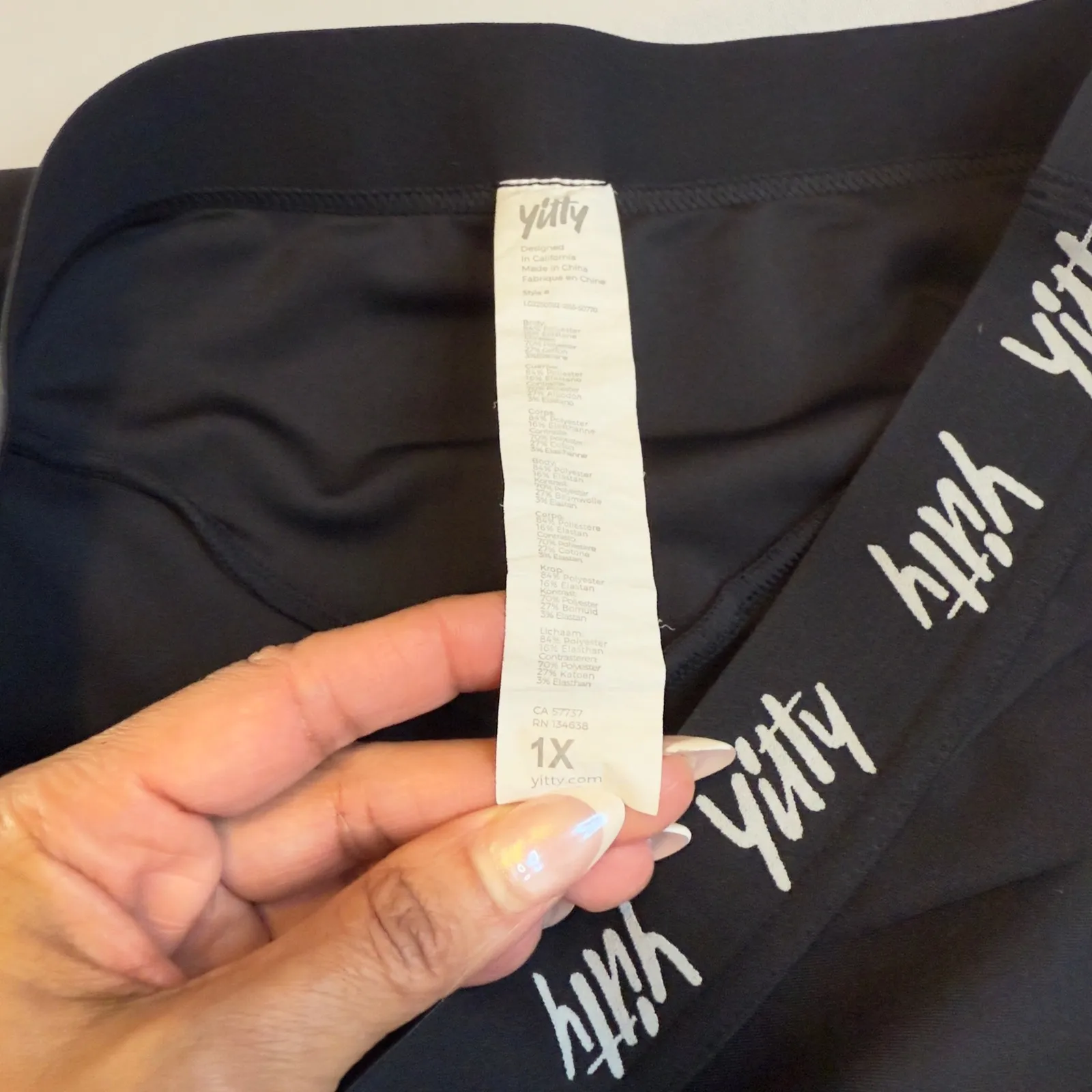 Yitty‎ Bundle Black High Waisted Full Length Legging/Shorts  Athleisure Sz 1X # - Image 8