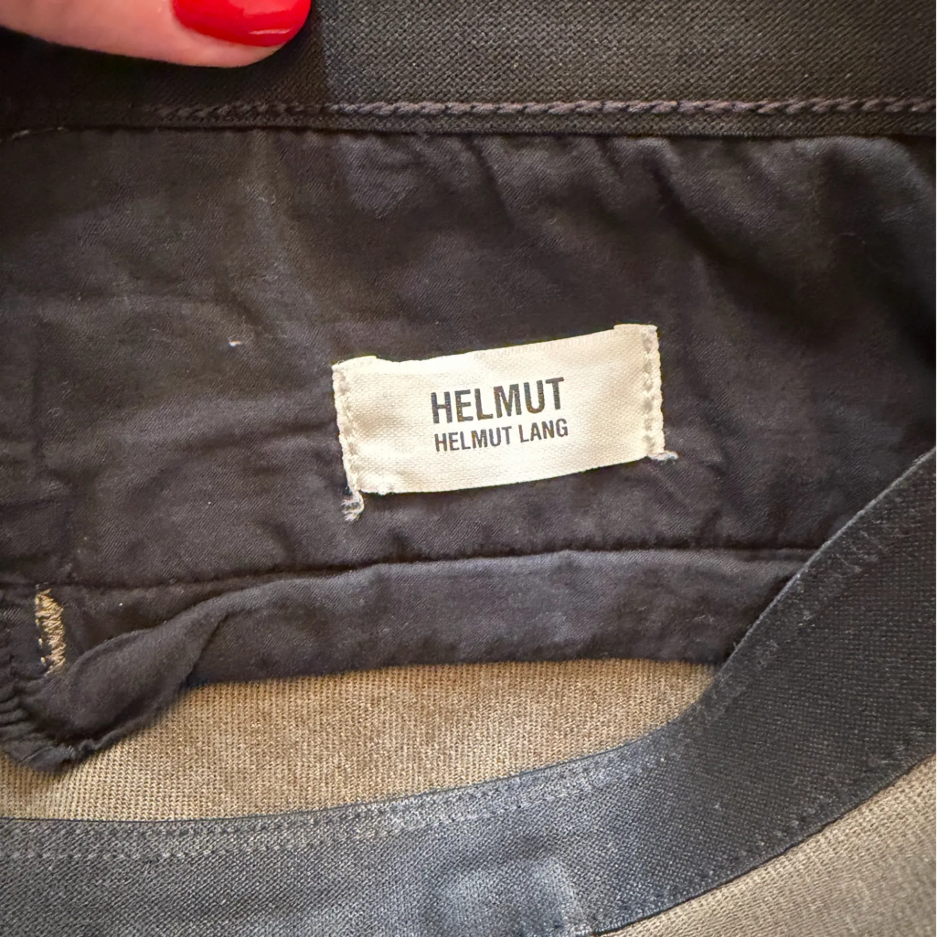 Helmut Lang Green Pull On Skinny Pants - Image 3