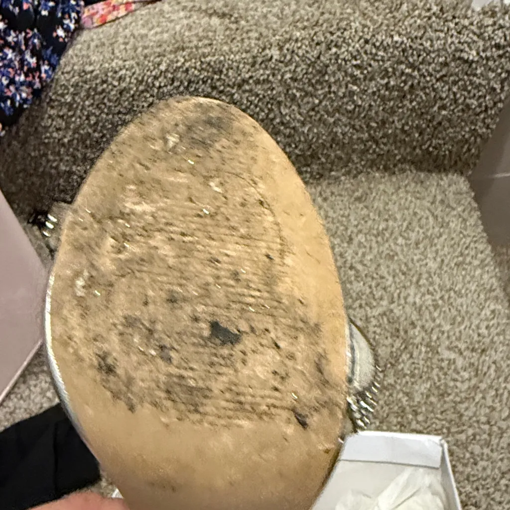 Steve Madden Silver Rhinestone Heels - Image 3