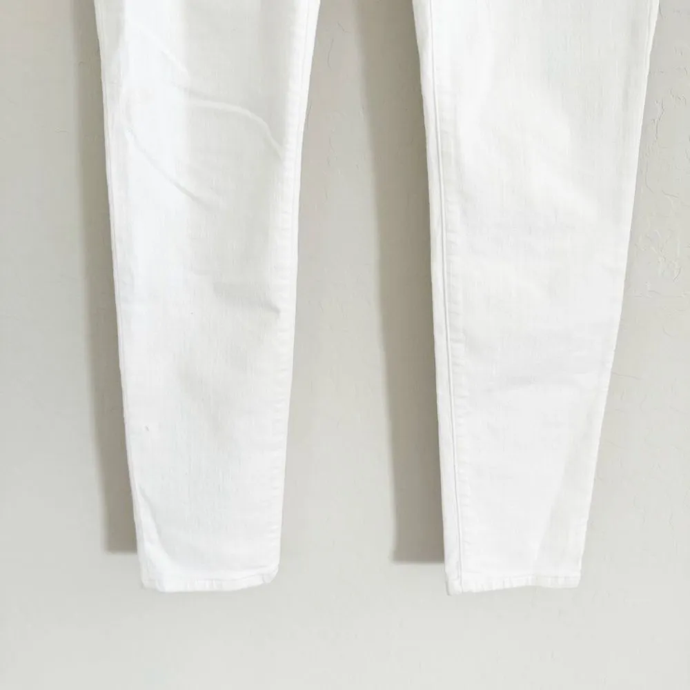 Madewell Maternity Side-Panel Skinny Jeans in Pure White: Adjustable Edition - Image 10