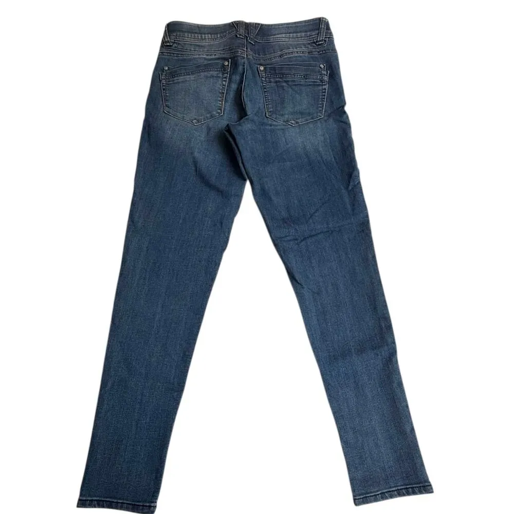 VTG Democracy STRETCH JEANS Womens SZ 6 Blue Denim 30x28 Skinny Jean Ab Solution - Image 2