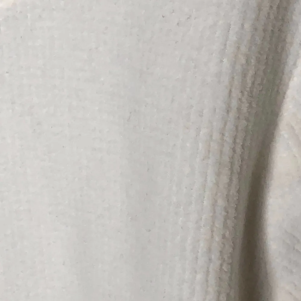 Denim & Co White Ribbed Sweatshirt, M - Image 3