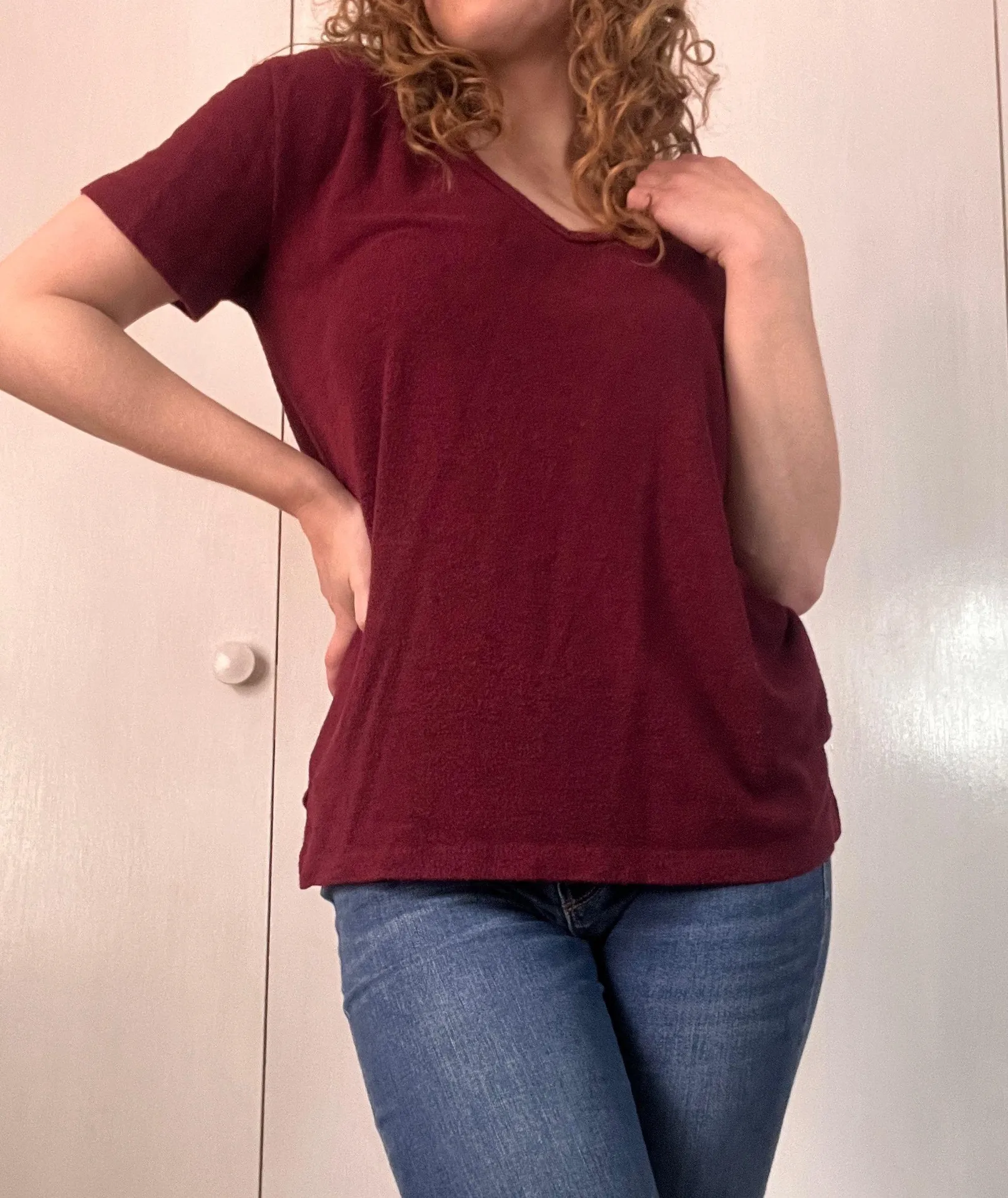 Burgundy Short Sleeve Shirt - Image 3