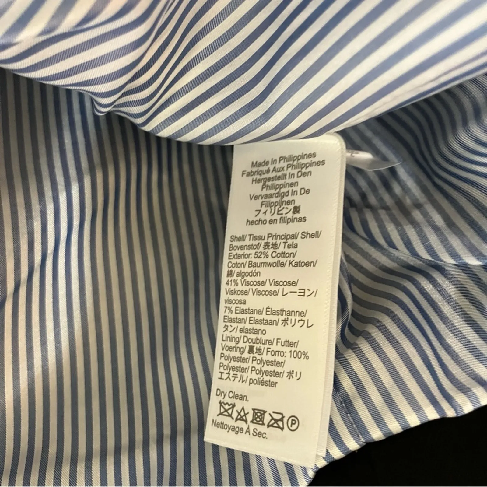 J.Crew Factory | Black Blazer Cotton Blend Two Button NWT Womens Size 0 - Image 6