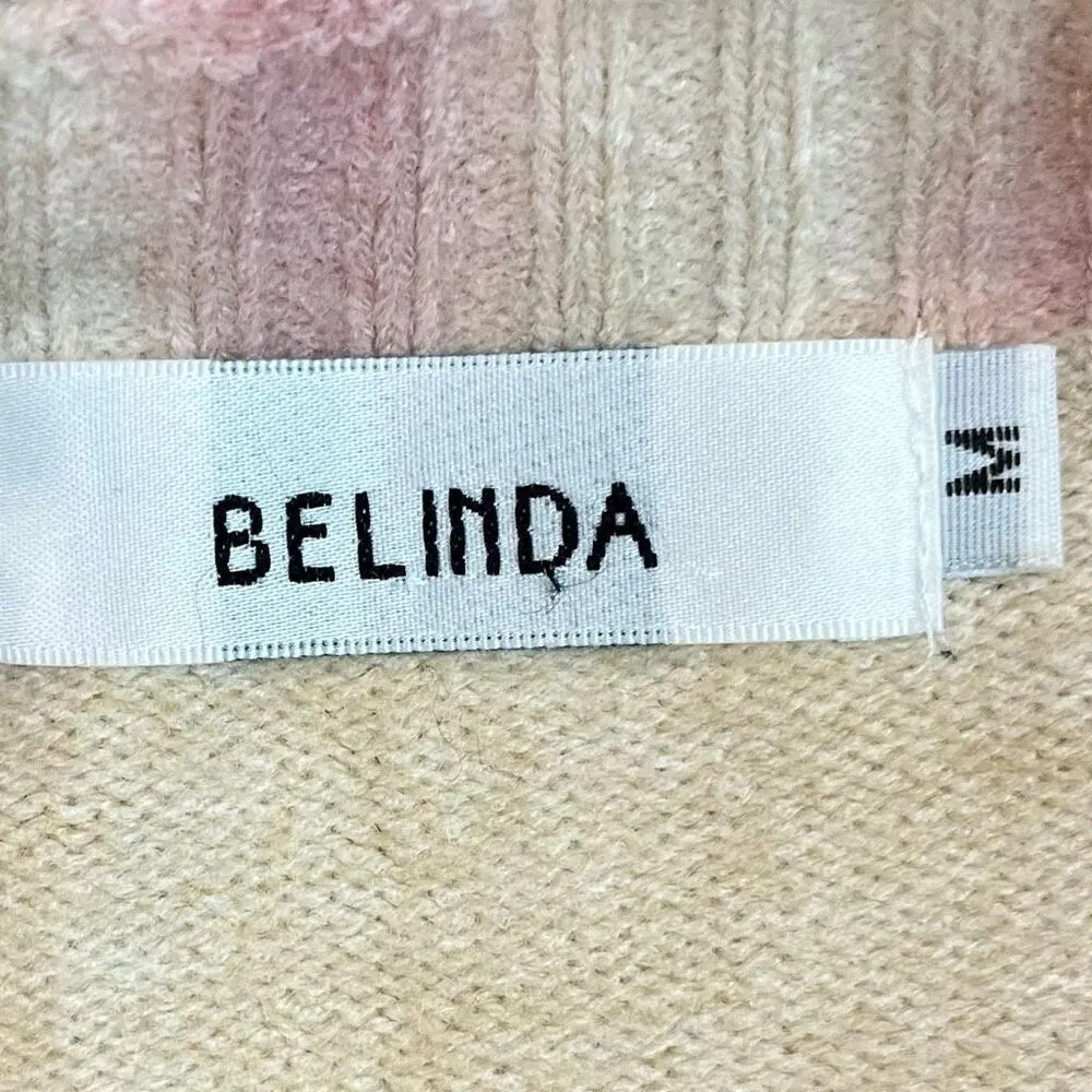 Belinda Women’s Tye Dye Crewneck Sweater Medium Blue - Image 6