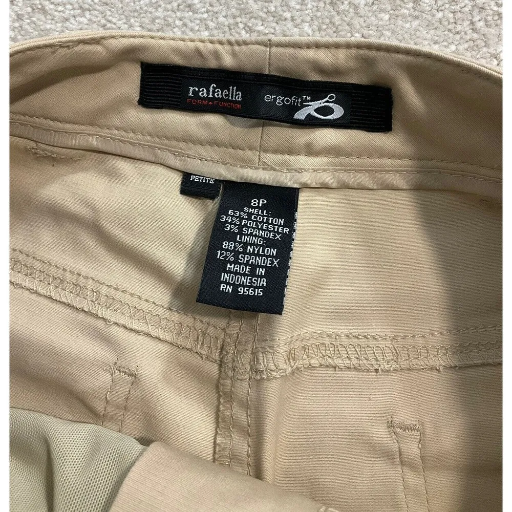 Rafaella ErgoFit Form Function Women's Pants Stretch Size 8P #G1.. - Image 7