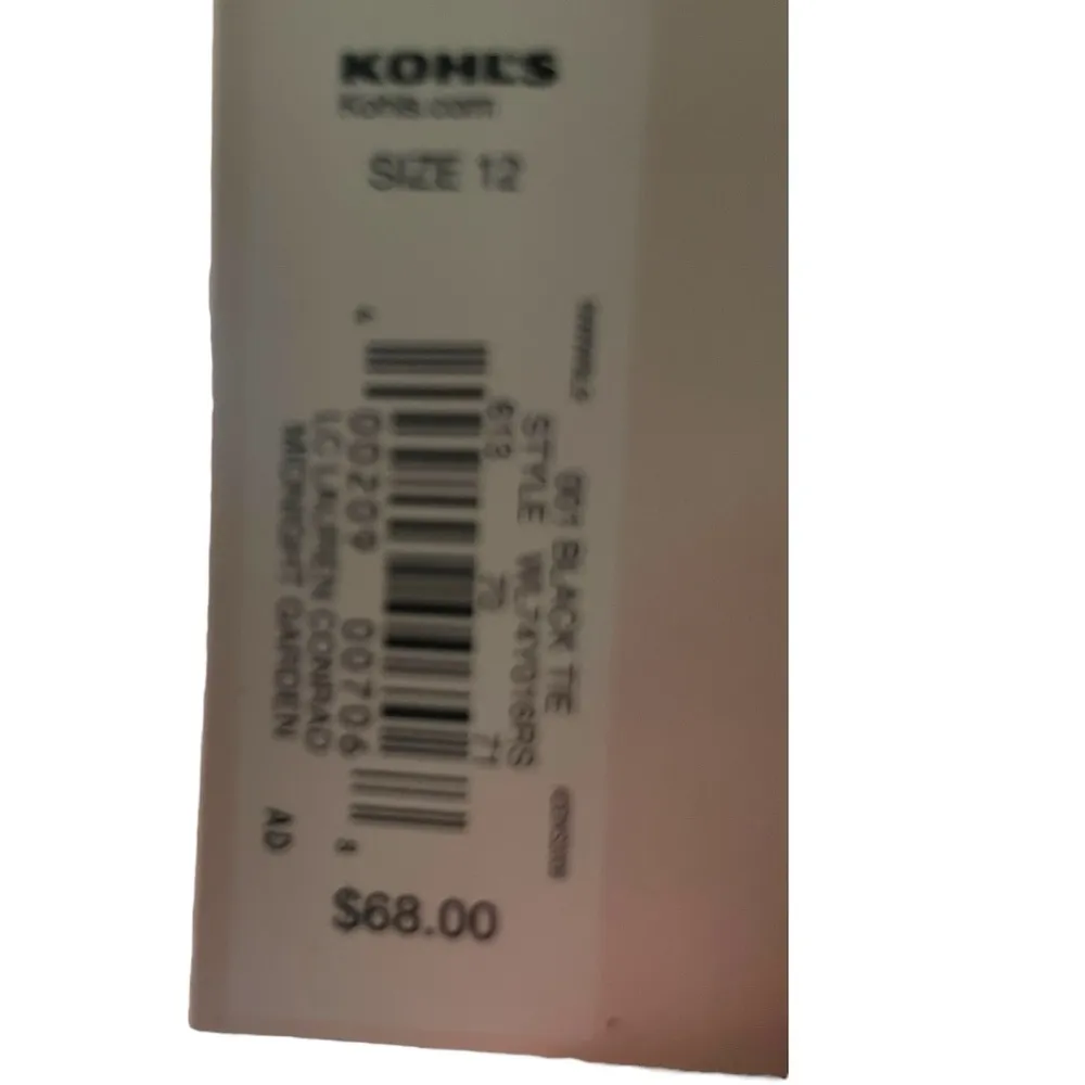 Lauren Conrad Size 12 NWT Black Sheer Top Layered Bottom/Lined Sleeveless Dress - Image 6