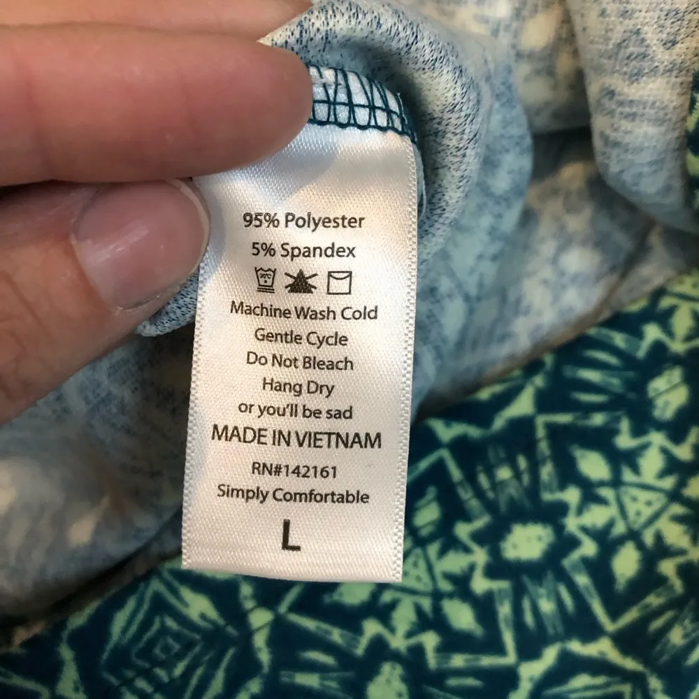 LuLaRoe Cassie green multicolor NWT Pencil Skirt size large - Image 3