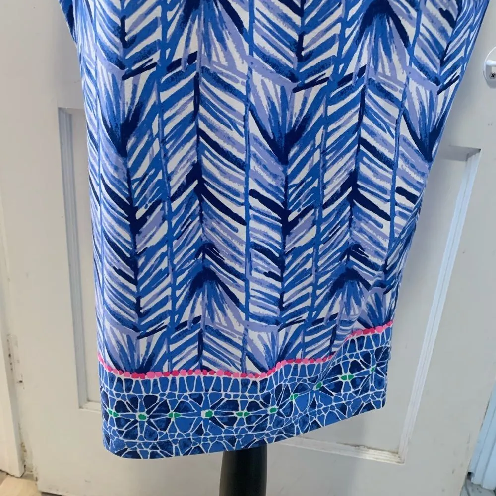 Lily Pulitzer | Lapis blue costa verde Lowe dress size small - Image 8