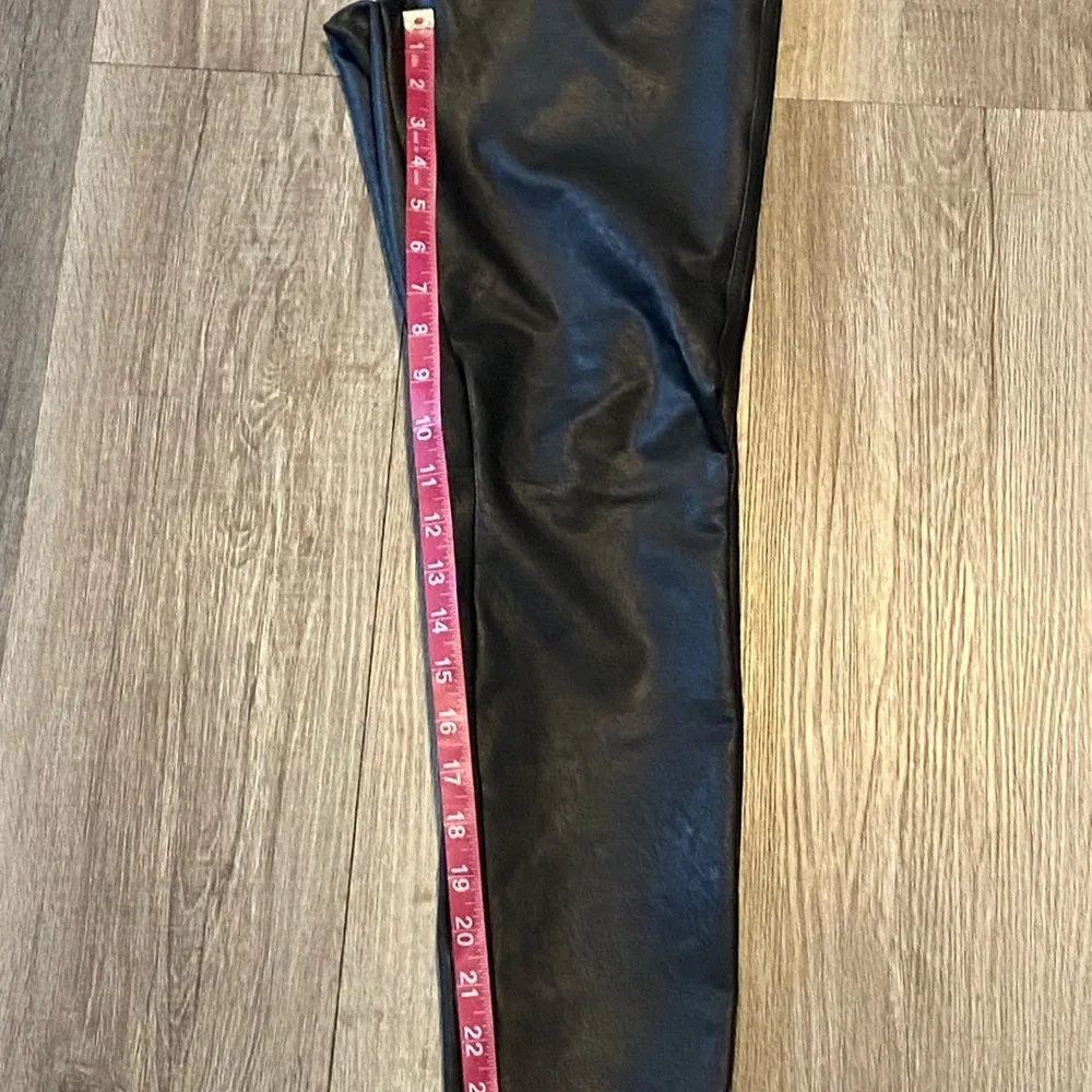 SPANX Women’s Sleek Black Faux Leather Pants size S - Image 10