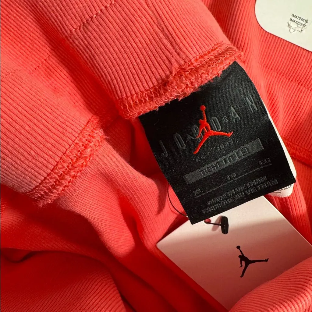 •NWT• Air Jordan Women's Ribbed Pink (coral) Bike Shorts • XL - Image 10