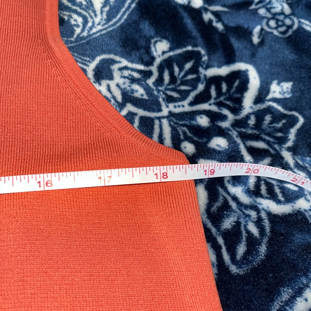 Drapers & Damons Knit Sleeveless Sweater Orange Size L - Image 6