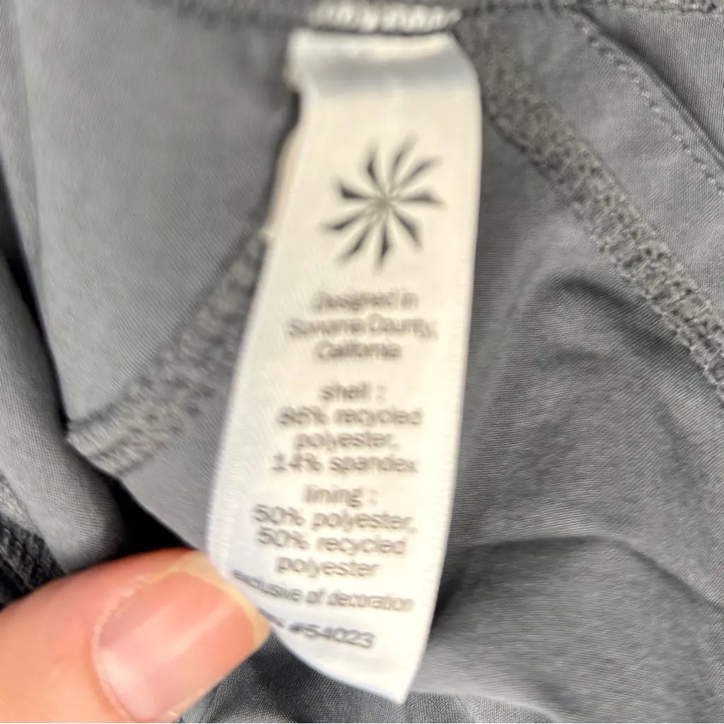 Athleta Black Women's Lined Athletic Shorts with Pockets | M - Image 4