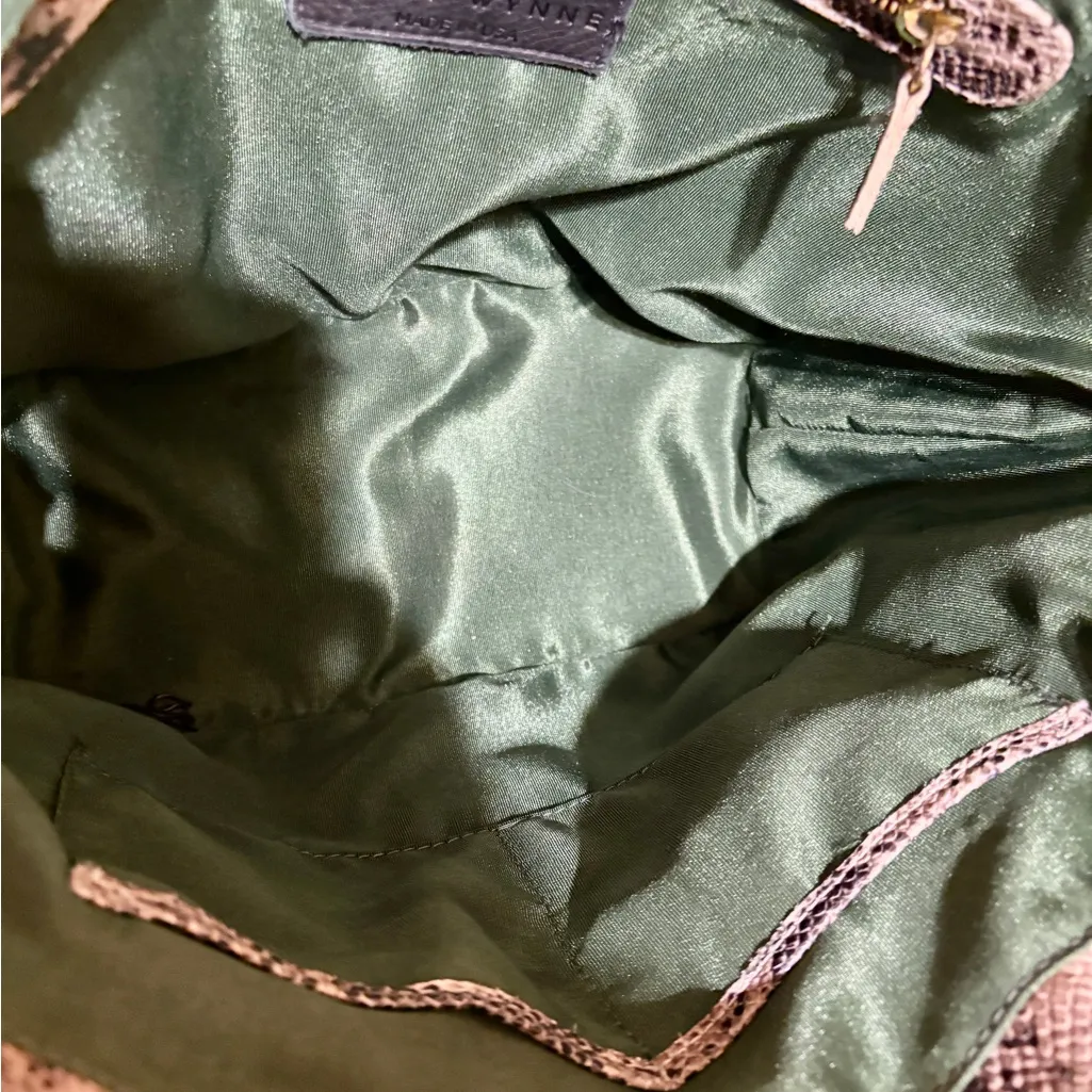 Kelly Wynne PAINT THE TOWN Essential Tote Python Snakeskin Rare - Image 3