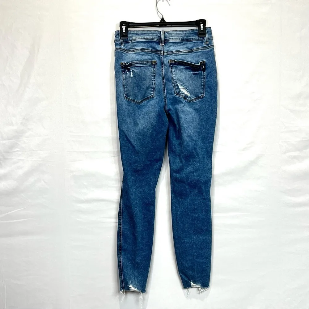 M Jeans By Maurice’s High Rise Ripped Jegging Jeans Size S Distressed Jean - Image 3