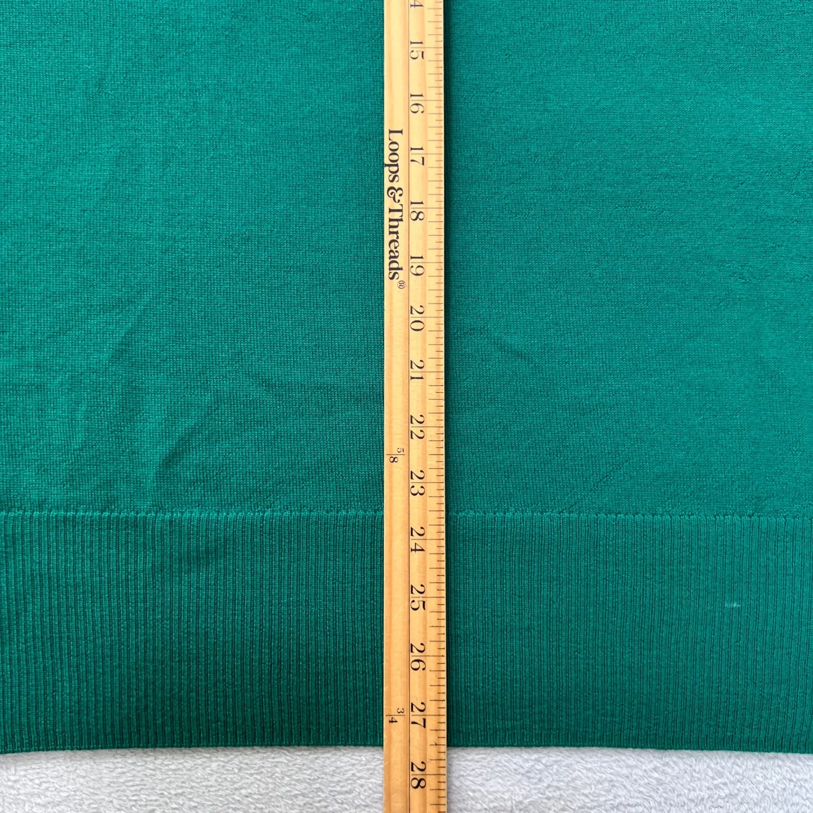 NEW Universal‎ Standard 100% Merino Wool Mock Neck Slit Sleeve Sweater M Green - Image 7