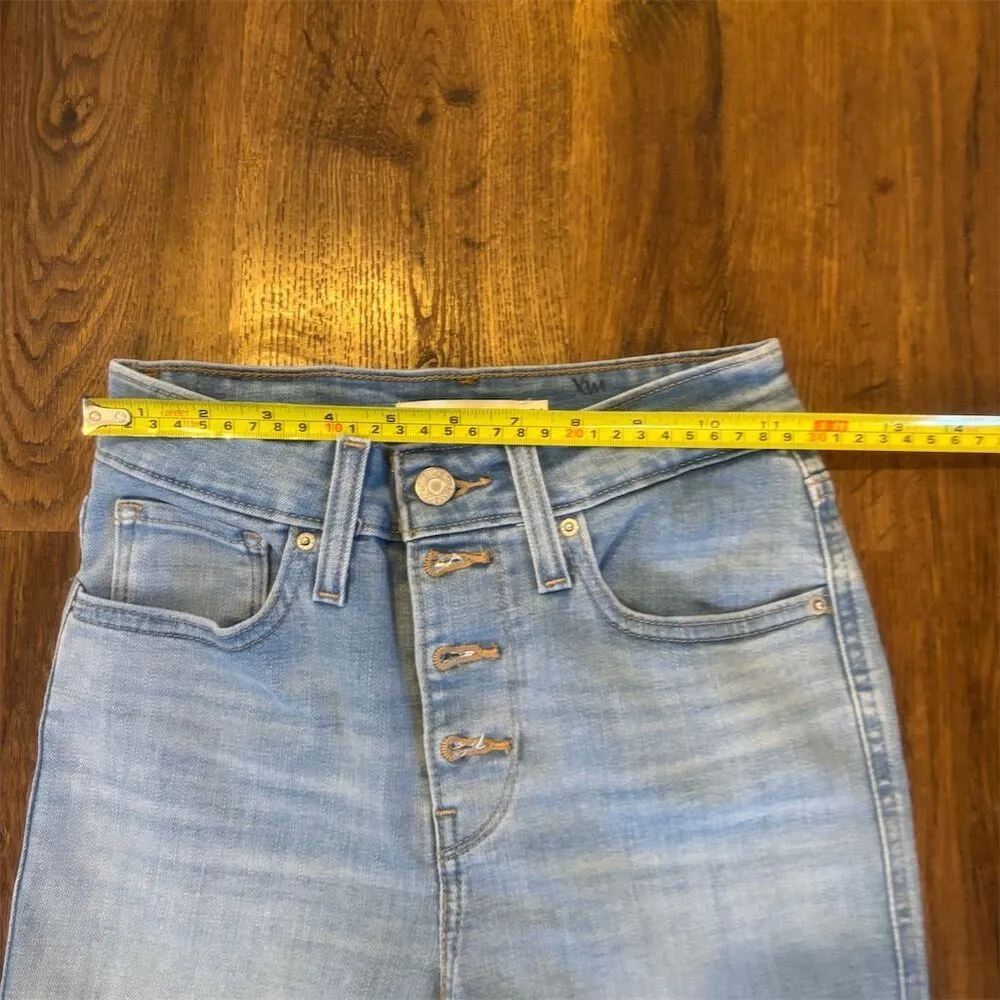 Levi's Women's 721 High Rise Skinny Ankle Jeans Size 24 Blue Denim - Image 11