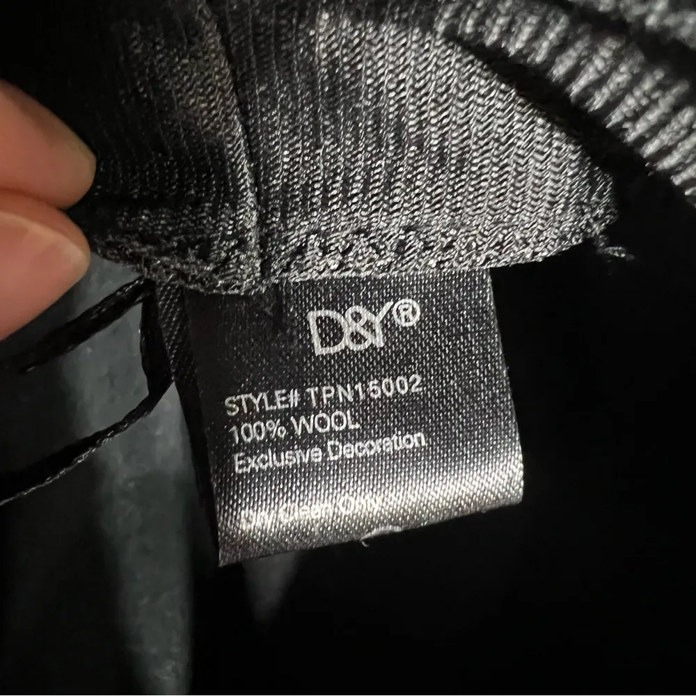 ⭐️ D&Y 100% Wool Black Belted Bowler Hat EUC - Image 4