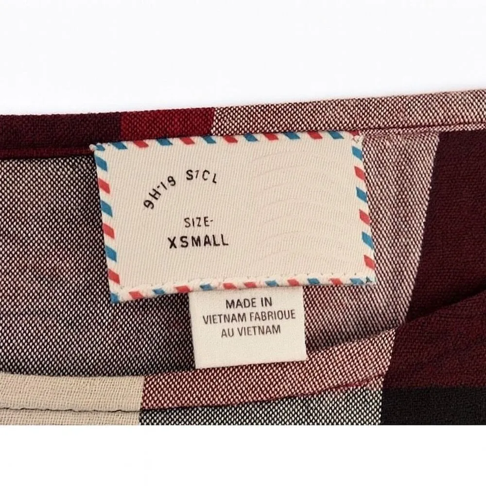 Anthropologie Postmark Hammond Plaid Shirt SZ XS - Image 5