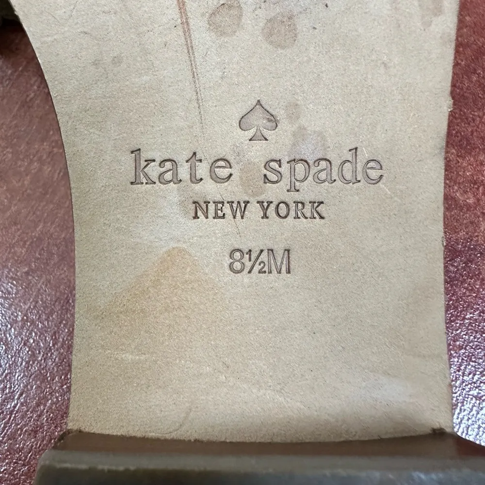 Kate Spade Rose Gold Open Toe Slide Sandals Size 8.5 - Image 7